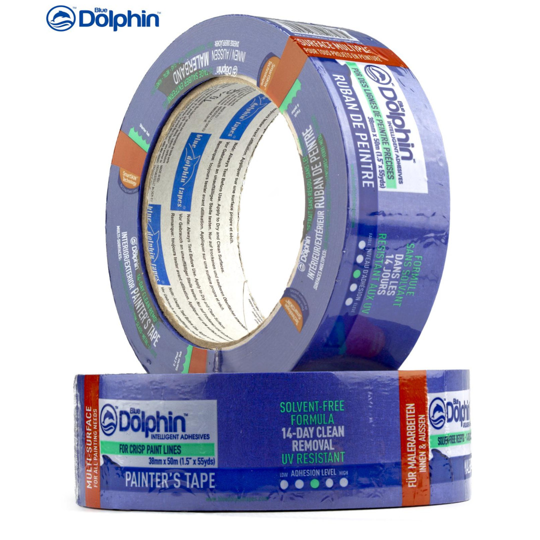 Малярна стрічка-скотч синя Blue Dolphin 48 мм х 50 м (01-1-03-EN) Малярна стрічка-скотч синя Blue Dolphin 48 мм х 50 м (01-1-03-EN)