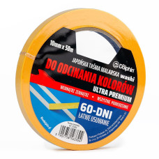 Малярна стрічка-скотч жовта Blue Dolphin 10 мм х 50 м (WT_63304)