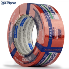 Малярна стрічка помаранчева Blue Dolphin ROUGH SURFACE по шорстких поверхнях 48 мм х 50 м (03-1-03-EN)