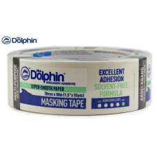 Малярна стрічка жовта Blue Dolphin 48 мм х 50 м (01-7-15-EN)