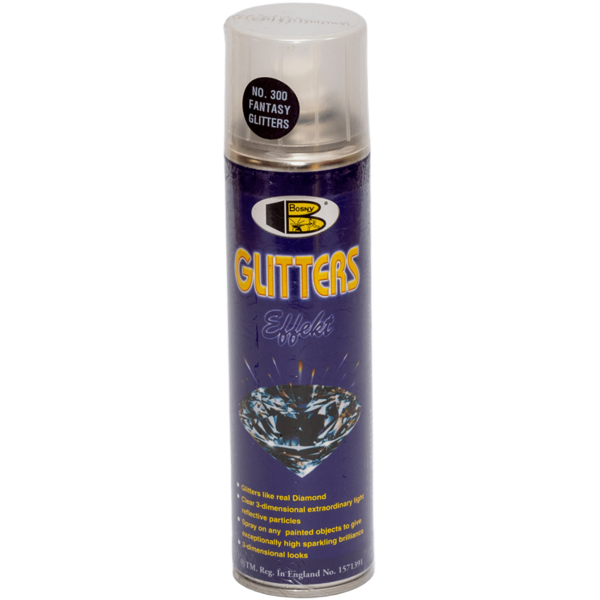 Лак Bosny GLITTERS SPRAY фантастичний (300), 300 мл