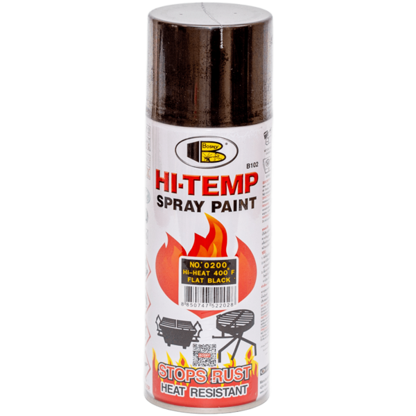 Фарба Bosny Hi-Temp чорна матова (0200)