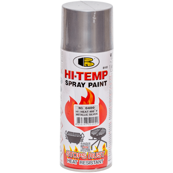 Фарба Bosny Hi-Temp срібляста металік (0400)