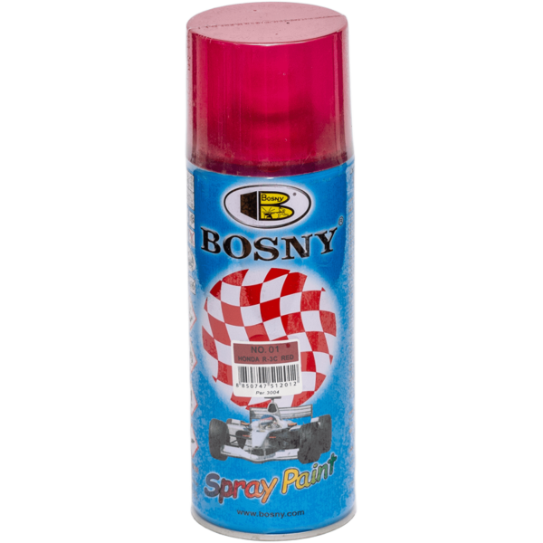 Лак тоніровочний Bosny Spray Paint червоний (01)
