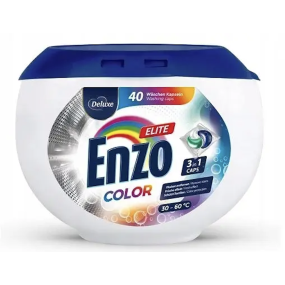 Капсулы для стирки Deluxe Enzo Elite Color 3 в 1, 40 шт (01097)