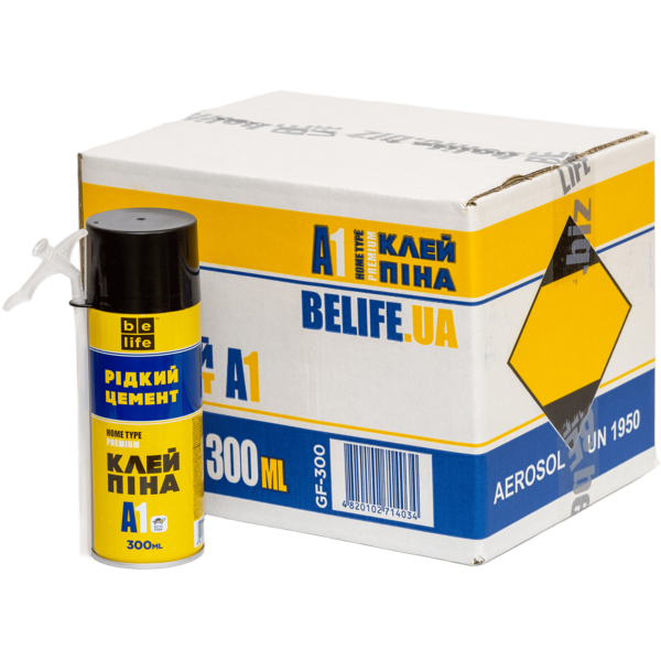 Ящик клей-пена 12шт/300мл BeLife жидкий цемент Standart Premium A1 (FC-300)