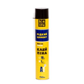 Клей-пена BeLife FС750 (жидкий цемент) Standart Premium (A1), 750 мл (GF-750)