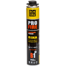 Протипожежна монтажна піна Belife FIRE PRO B-1, 750 мл (PFR-B1)