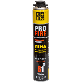 Противопожарная монтажная пена Belife FIRE PRO B-1, 750 мл (PFR-B1)