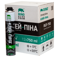 Ящик 12шт/750мл профессиональной клей-пены Rino RGF-750