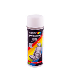 Краска Motip Leather Paint белая транспортная матовая RAL 9016 (04236BS), 200 мл