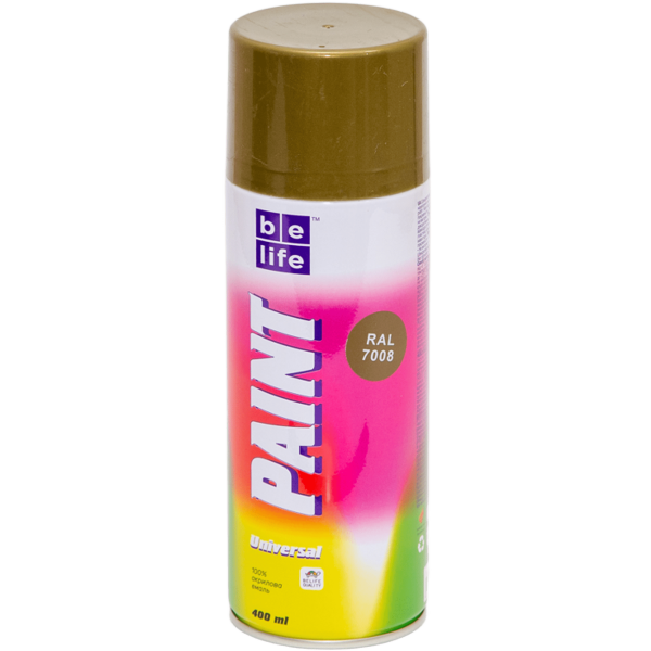 Фарба Belife Universal хакі сіра матова (RAL 7008)