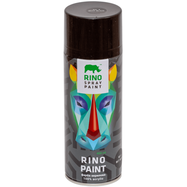 Фарба Rino Paint Universal чорна матова (RP-4)