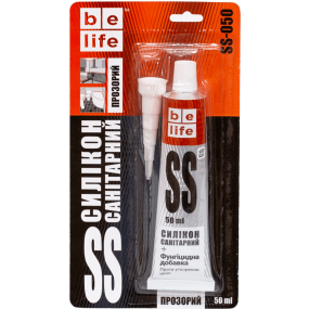 Санитарный силиконовый герметик (Прозрачный S-050), 50 мл