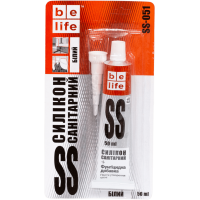 Санитарный силиконовый герметик (Белый S-051), 50 мл