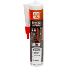 Санітарний силіконовий герметик (Прозорий SS-310), 310 мл