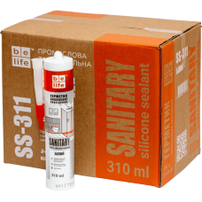 Ящик 24шт/310мл санитарного силиконового герметика (Белый SS-311)