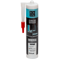 Универсальный силиконовый герметик (Черный SU-313), 310 мл