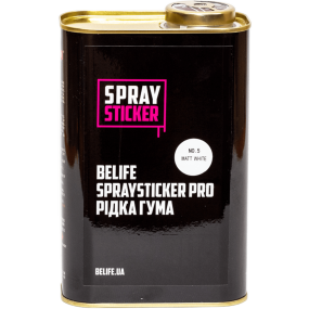 Краска-пленка BeLife Spraysticker белая матовая, 1 л (PR5)