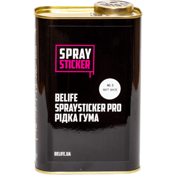 Краска-пленка BeLife Spraysticker белая матовая, 1 л (PR5)