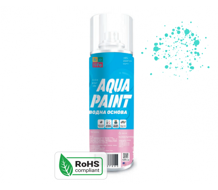 Краска Belife Aqua Paint бирюзовая шелковисто матовая (А19)