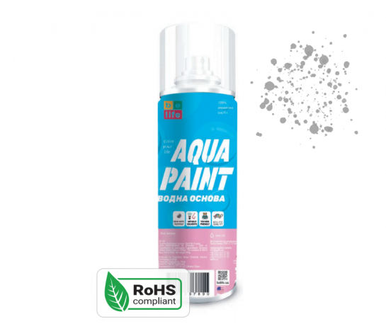 Краска Belife Aqua Paint средне-серая шелковисто матовая (А22)
