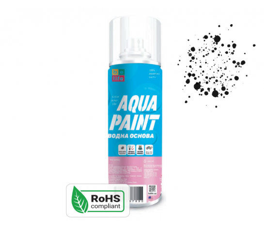 Краска Belife Aqua Paint черная шелковисто матовая (А39)