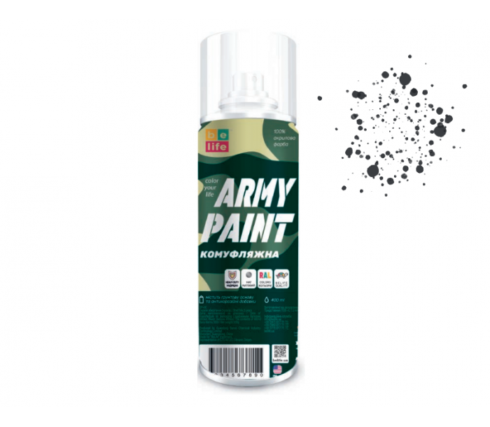 Краска Belife Army Paint черный битум (RAL 9021)
