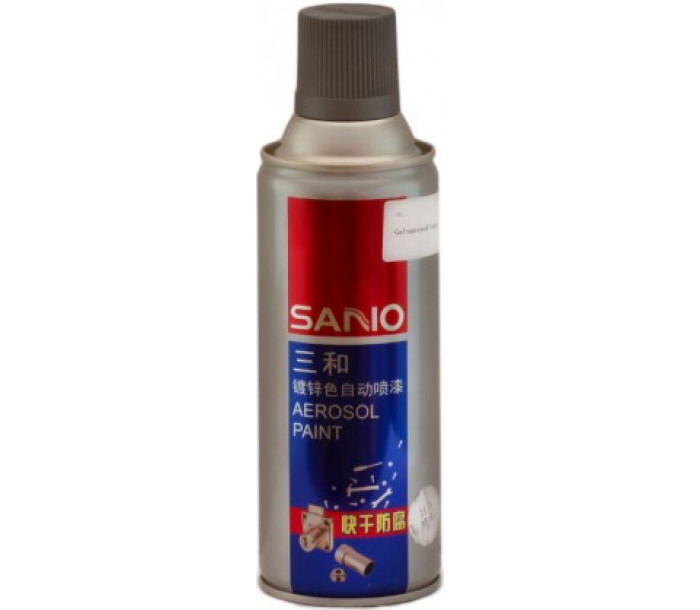 Эмаль аэрозольная для стальных и оцинкованных поверхностей SANVO серебро (317B)
